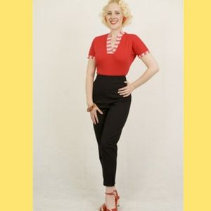 Freddie's of Pinewood black cigarette pants